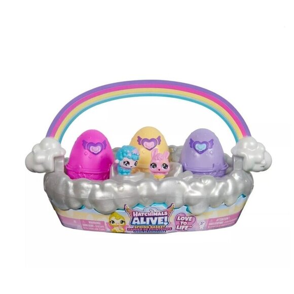 Hatchimals Alive! Spring Basket Mini Figures Collectible Toy - Picture 1 of 9